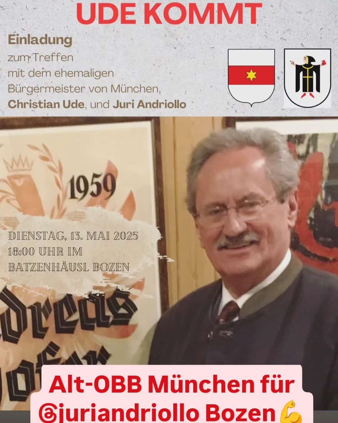 Ude kommt, Dienstag, 13. Mai 2025